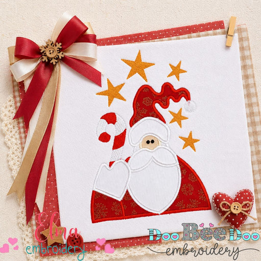 Jolly Santa Magic - Appliqué - Machine Embroidery Design
