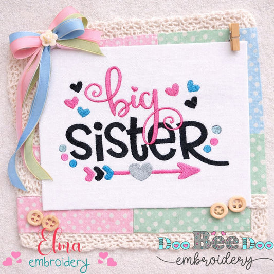 Big Sister – Fill Stitch – Machine Embroidery Design