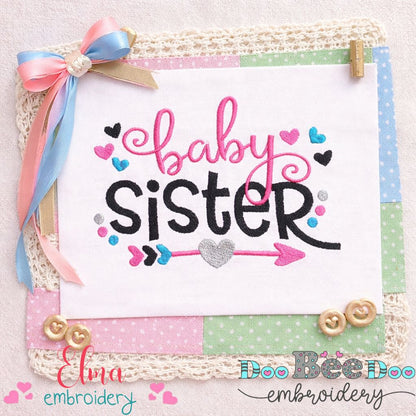 Baby Sister – Fill Stitch – Machine Embroidery Design