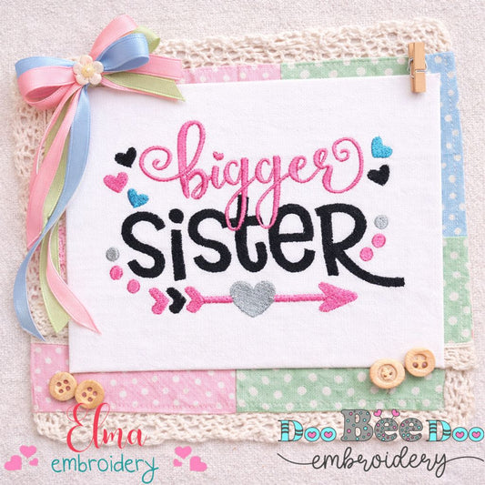 Bigger Sister – Fill Stitch – Machine Embroidery Design