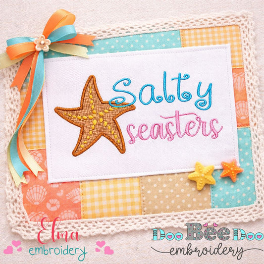 Salty Seasters – Appliqué – Machine Embroidery Design