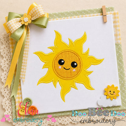 Sunny Smiles Applique - Applique – Machine Embroidery Design