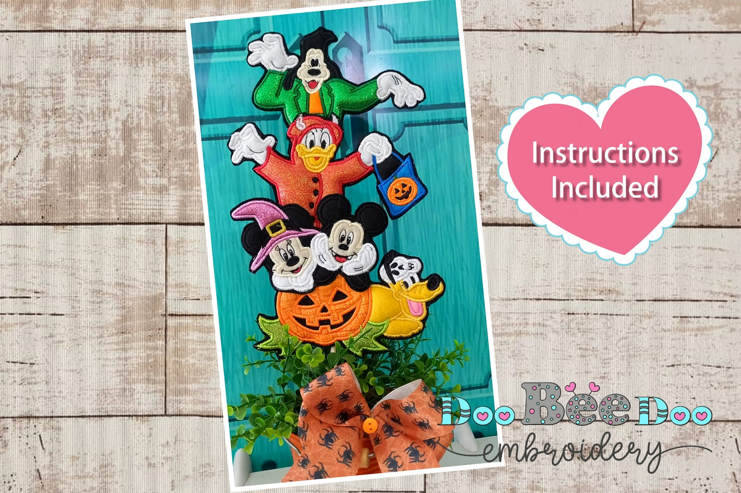 Mickey Hallowen Friends - ITH Project - Machine Embroidery Design