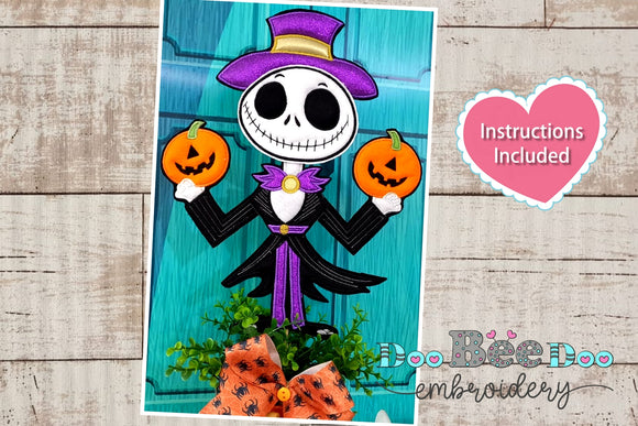 Jack Skellington Halloween - ITH Project - Machine Embroidery Design