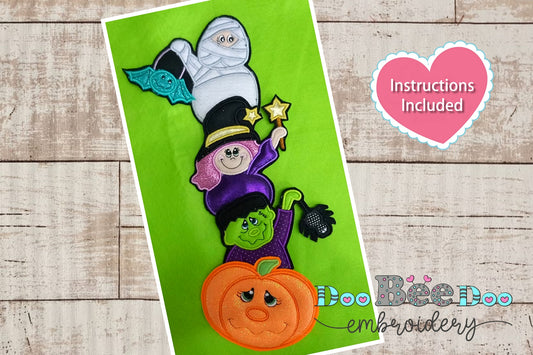 Halloween Friends - ITH Project - Machine Embroidery Design