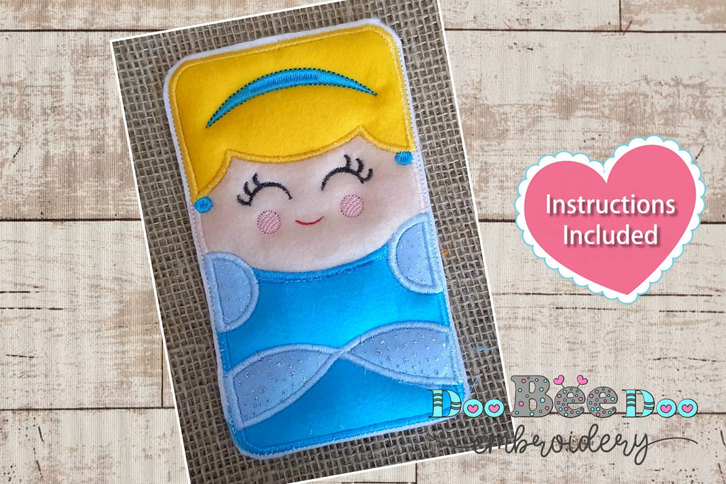 Cinderela Princess Candy Holder - ITH Project - Machine Embroidery Design