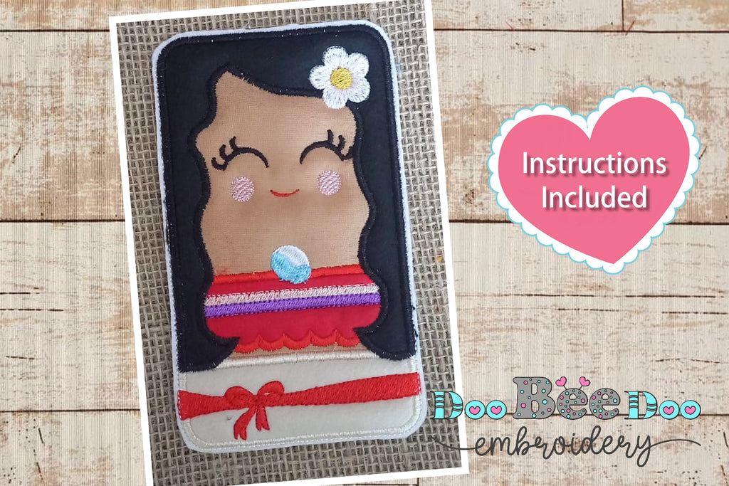 Moana Princess Candy Holder - ITH Project - Machine Embroidery Design