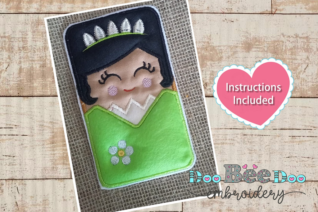 Tiana Princess Candy Holder - ITH Project - Machine Embroidery Design