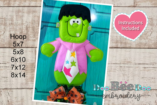 Cute Frankstein - ITH Project - Machine Embroidery Design
