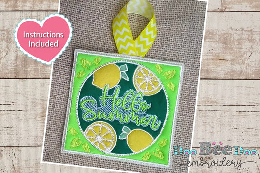 Sicilian Lemon Hot Pot Rest - ITH Project - Machine Embroidery Designs