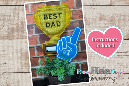 Trophy for daddy - ITH Project - Machine Embroidery Design