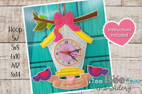 Cuckoo Clock House - ITH Project - Machine Embroidery Design
