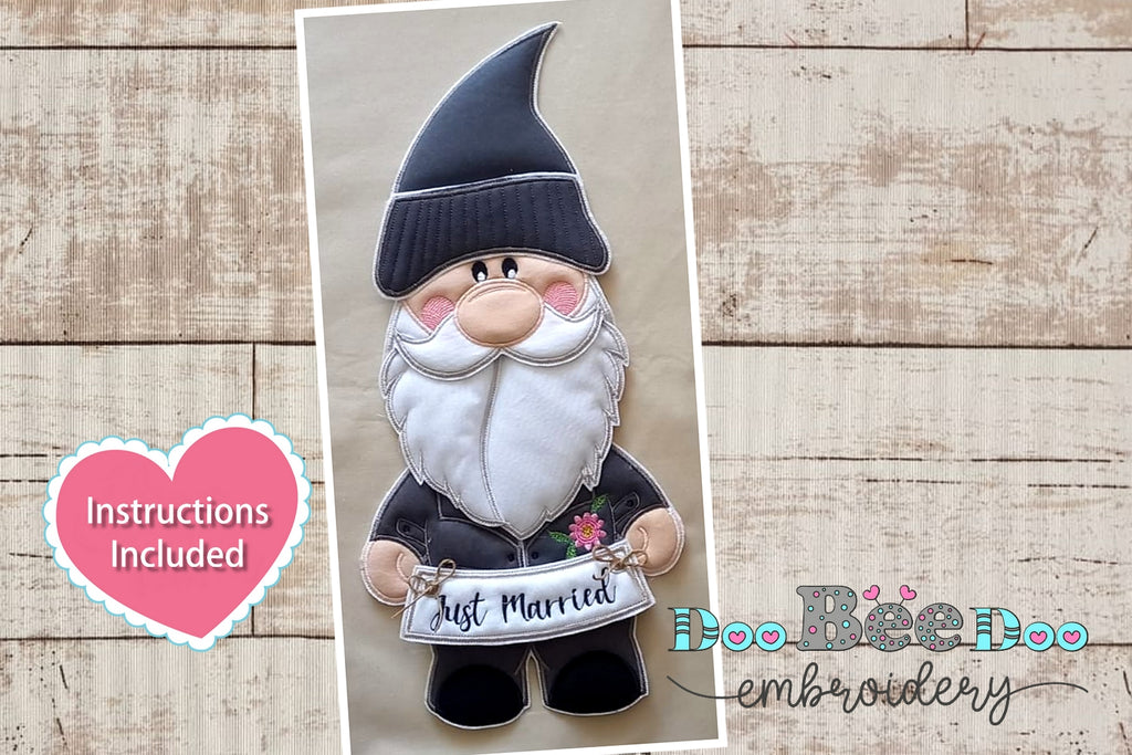 Groom Gnome - ITH Project - Machine Embroidery Design