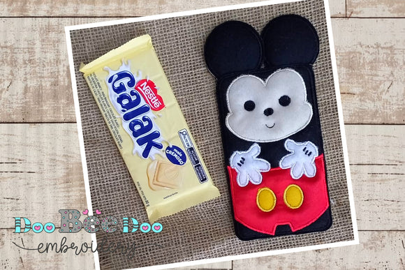 Mickey Chocolate Bar Holder - ITH Project - Machine Embroidery Design