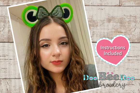 Headband Frog - ITH Project - Machine Embroidery Design