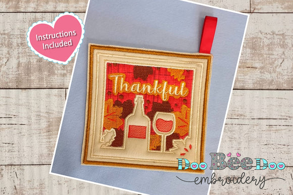 Thanksgiving pot rest - ITH Project - Machine Embroidery Designs
