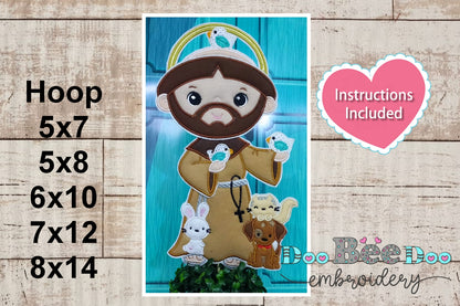 Saint Francis of Assisi - ITH Project - Machine Embroidery Design