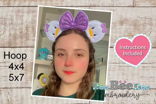 Headband Daisy - ITH Project - Machine Embroidery Design