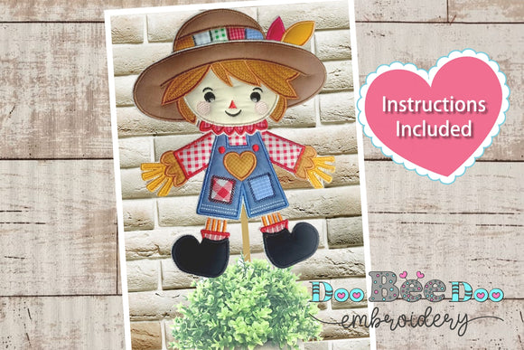 Cute Scarecrow  - ITH Project - Machine Embroidery Design