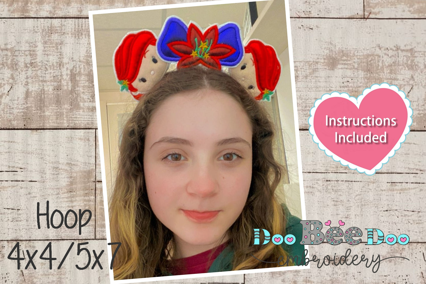 Ariel Ears Headband - ITH Project - Machine Embroidery Design