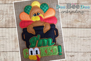 Turkey I'm Cooked - ITH Project - Machine Embroidery Design