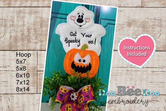 Scary Ghost - ITH Project - Machine Embroidery Design