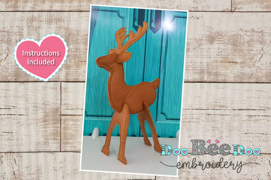 Deer 3D Project - ITH Project - Machine Embroidery Design