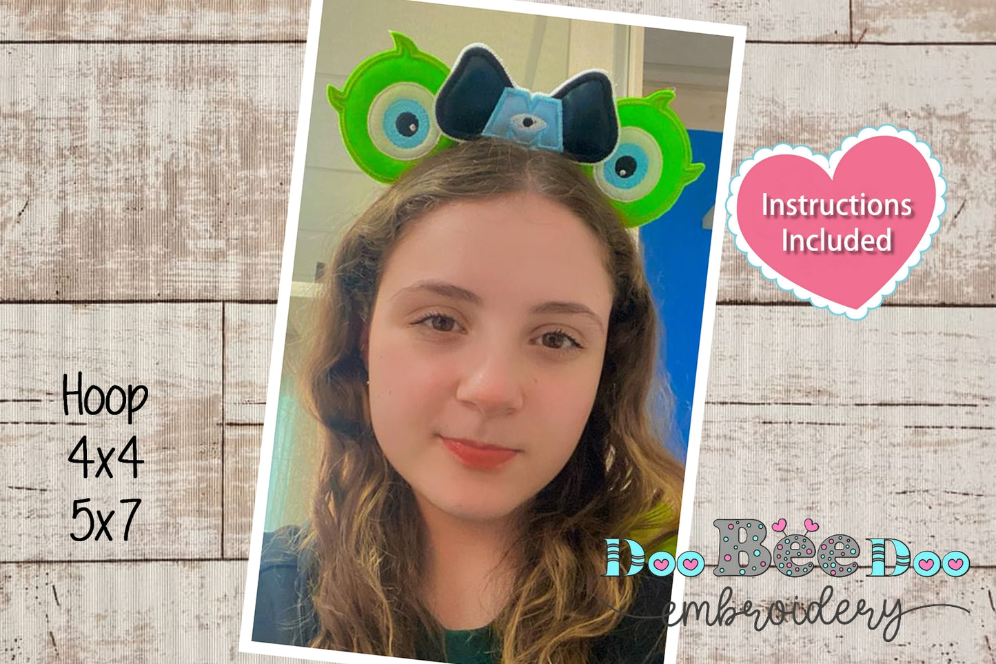 Mike Headband - ITH Project - Machine Embroidery Design