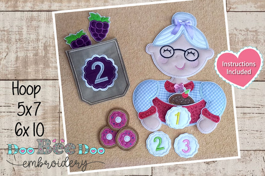 Numerical Granny - ITH Project - Machine Embroidery Design