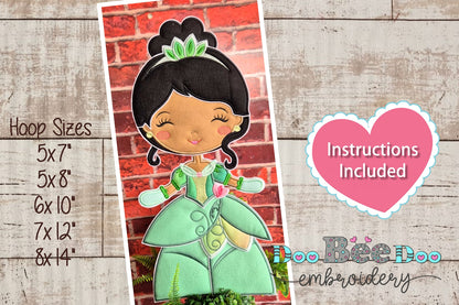 Princess Tiana – ITH Project – Machine Embroidery Design