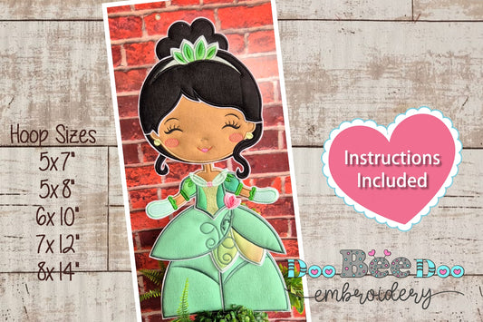 Princess Tiana – ITH Project – Machine Embroidery Design
