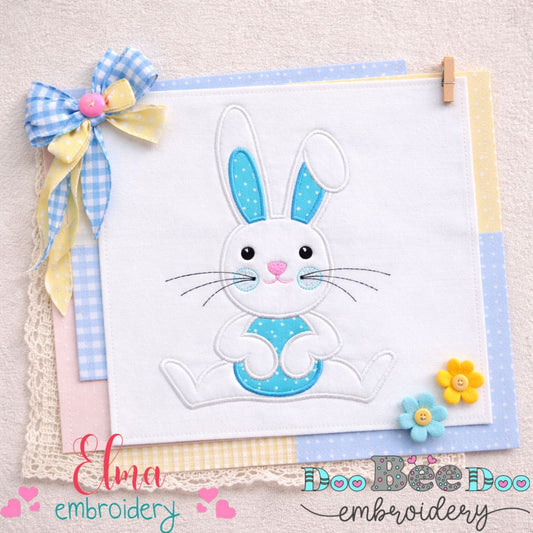 Cute Bunny Boy – Appliqué – Machine Embroidery Design