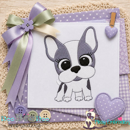 Sweet Little Pup - Fill Stitch - Machine Embroidery Design