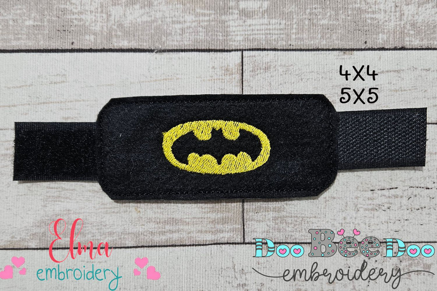 🦇 Batman Hero Mask & Cuff – ITH Project – Machine Embroidery Design