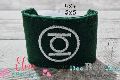 🦸‍♂️ Little Green Hero – Mask & Bracelet – ITH Project – Machine Embroidery Design