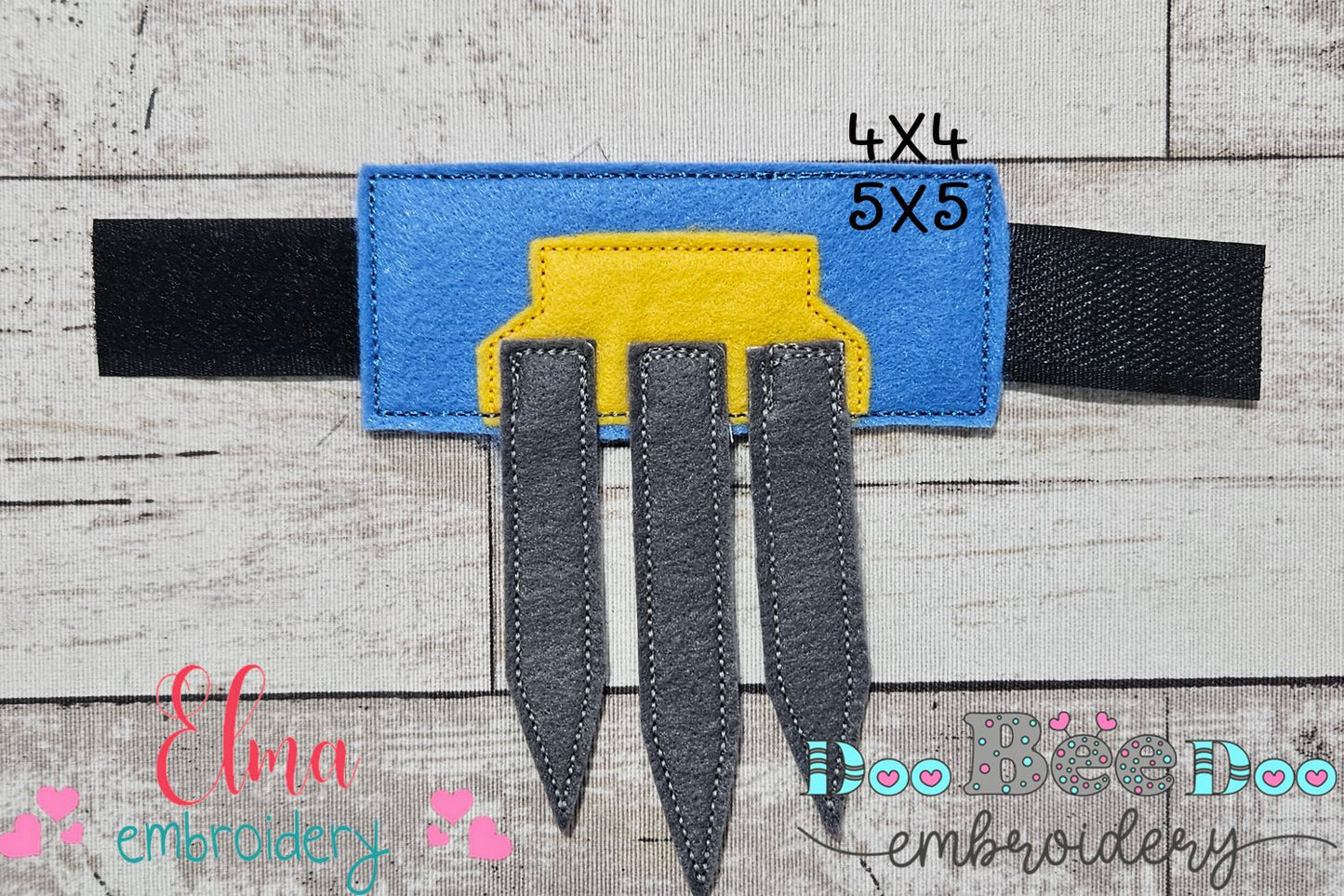 Wolverine Power Set 🐾 Mask & Bracelet – ITH Project – Machine Embroidery Design