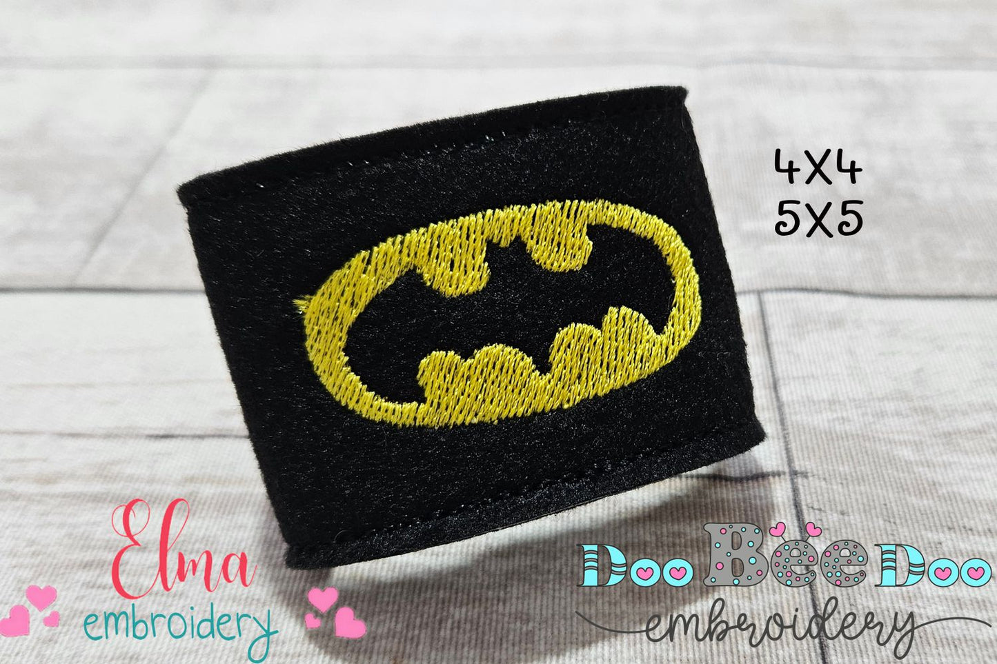 🦇 Batman Hero Mask & Cuff – ITH Project – Machine Embroidery Design