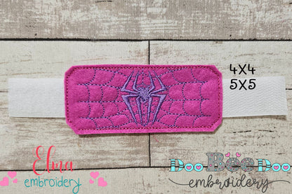 Little Spider Girl Set 🎀🕸️ – Mask & Bracelet ITH – Machine Embroidery Design