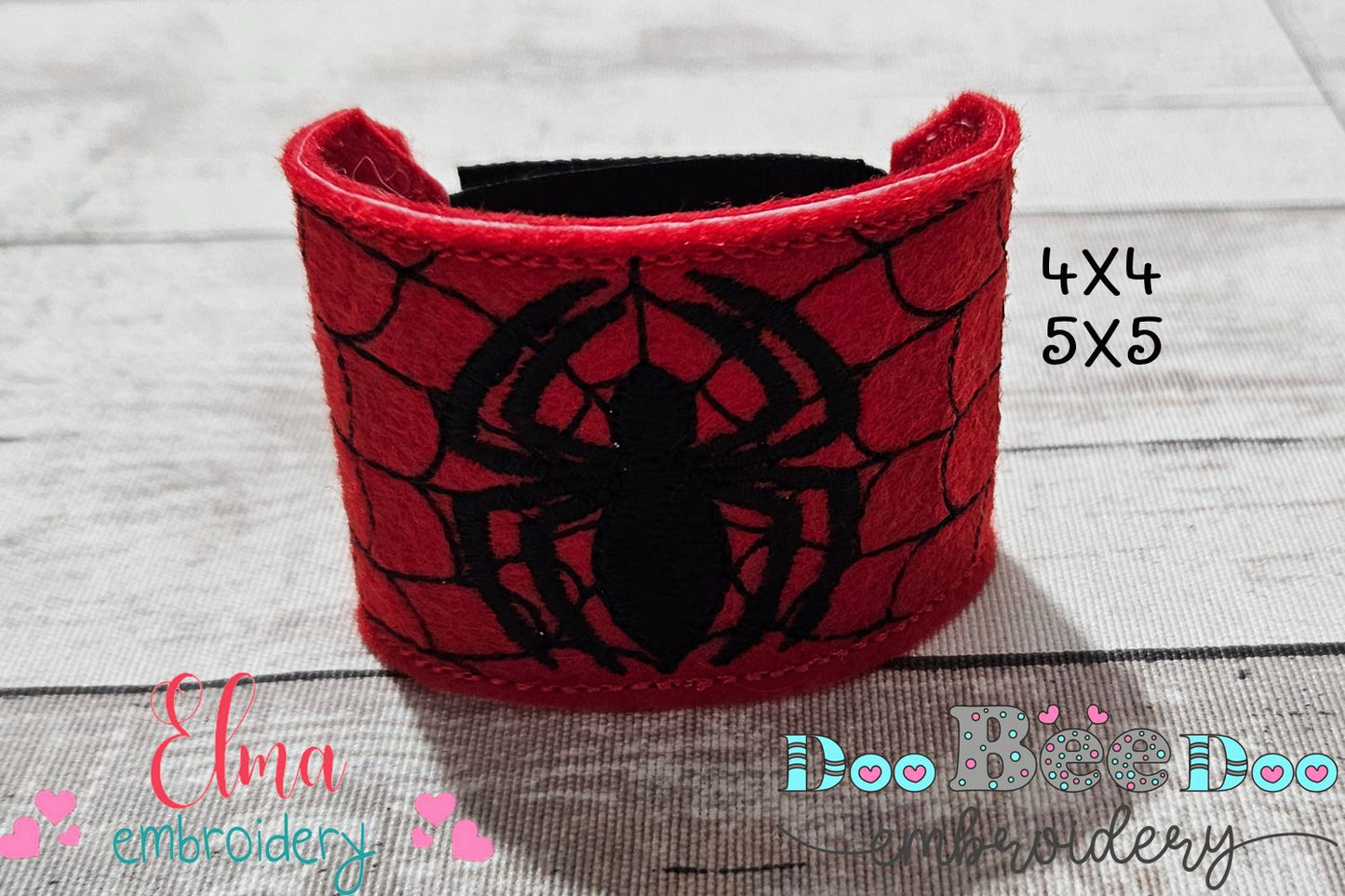 Spider Powers On! 🕷️ - ITH Mask and Bracelet - Machine Embroidery Design