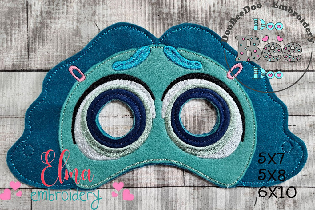 Inside Out Envy Mask and Bracelet ITH Project - Applique - Machine Embroidery Design