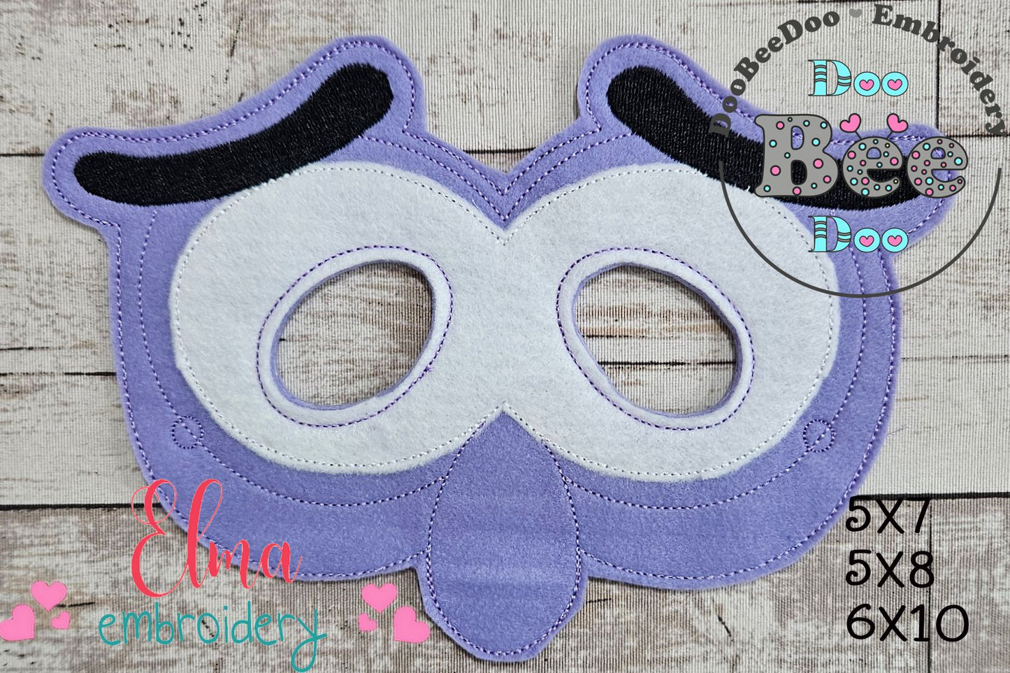 Inside Out Characters Masks ITH Project - Applique - Set of 11 Designs - Machine Embroidery Design