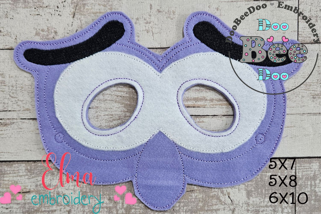 Inside Out Fear Mask and Bracelet ITH Project - Applique - Machine Embroidery Design