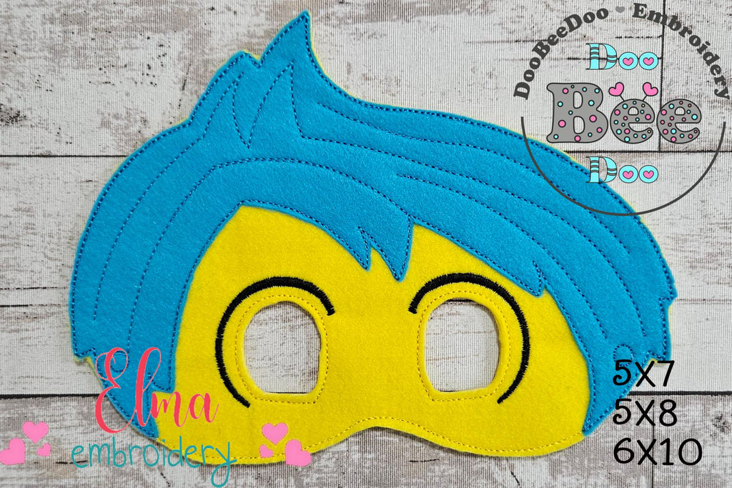 Inside Out Characters Masks ITH Project - Applique - Set of 11 Designs - Machine Embroidery Design