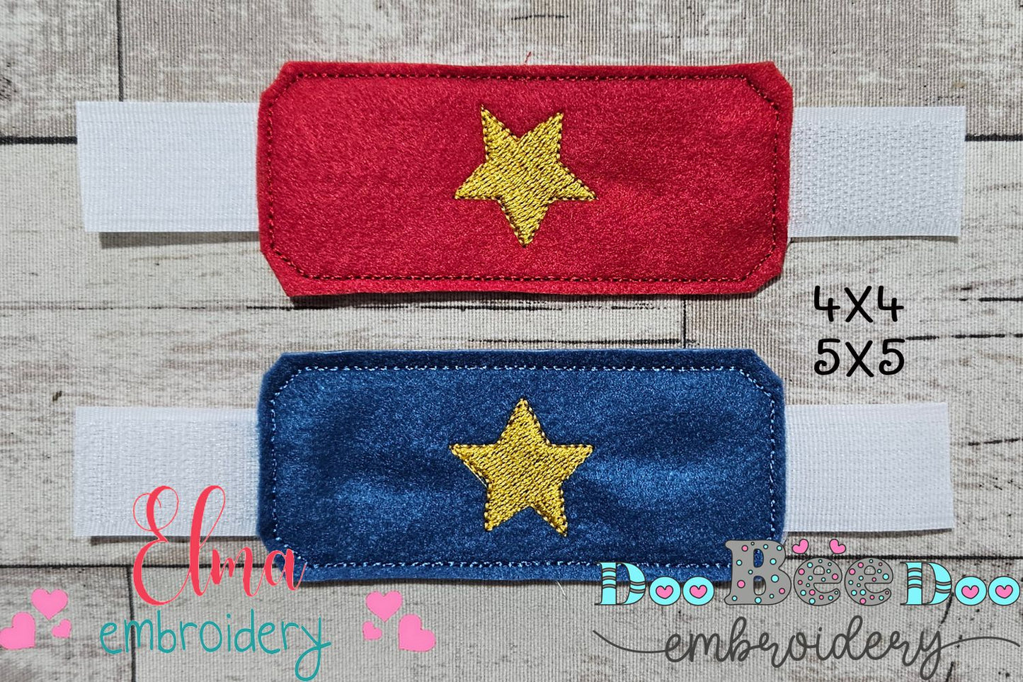 🌟 Super Star Girl Mask & Bracelet - ITH Project - Machine Embroidery Design