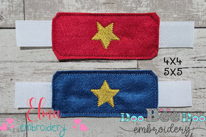 🌟 Super Star Girl Mask & Bracelet - ITH Project - Machine Embroidery Design