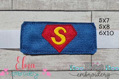 🦸‍♂️ Man of Steel Mask and Bracelet – ITH Project – Machine Embroidery Design
