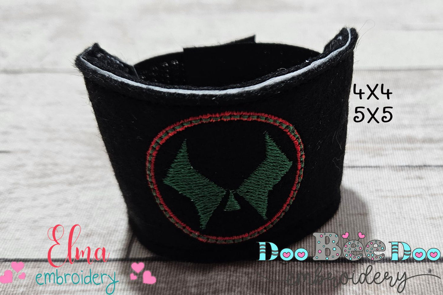 🦹‍♂️ Doctor Doom Mask & Bracelet Set – ITH Project – Machine Embroidery Design