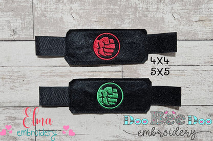 💚❤️ Hulk Power Duo Mask & Bracelet – ITH Project – Machine Embroidery Design