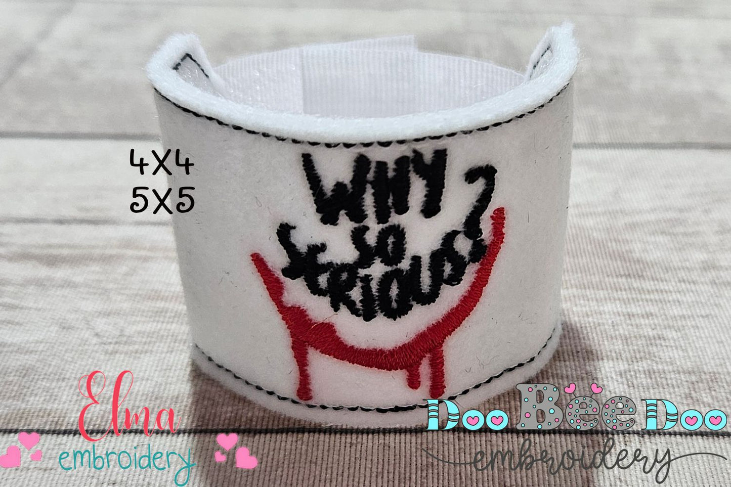 🃏 Joker Mask and Bracelet – ITH Project – Machine Embroidery Design