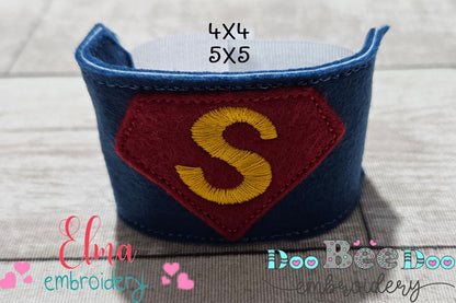 🦸‍♂️ Man of Steel Mask and Bracelet – ITH Project – Machine Embroidery Design